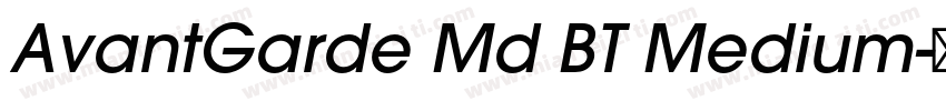 AvantGarde Md BT Medium字体转换